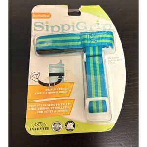 BooginHead SippiGrip Adjustable Bottle & Cup & Toy Holder Strap - Blue & Green